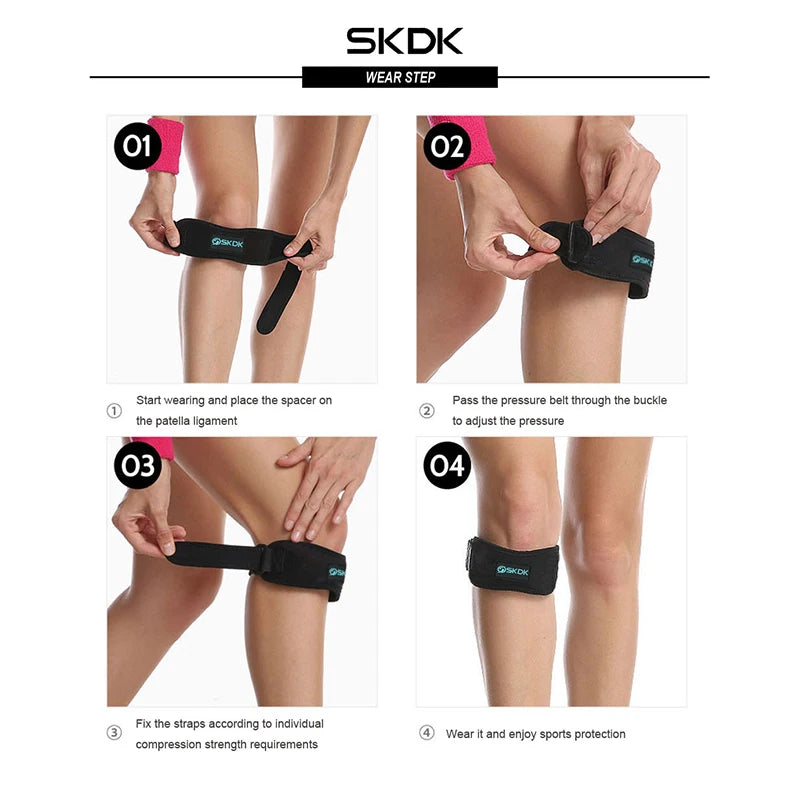 Adjustable Patella Gel Kneecap Band Protector