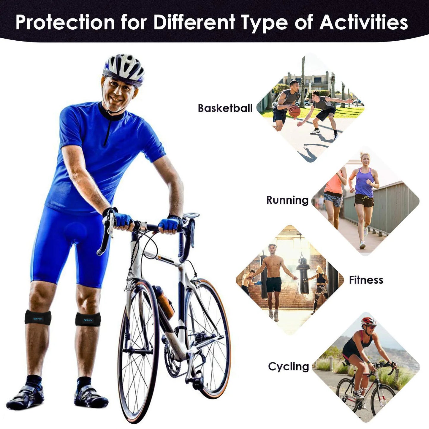 Adjustable Patella Gel Kneecap Band Protector