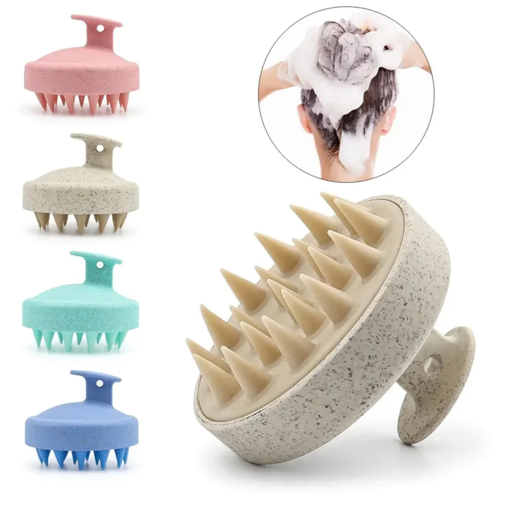 Silicone Scalp Massage and Shampoo Brush: Multi-Use Hair and Body Washing Comb - Perfect for Salon and Home Shower Use