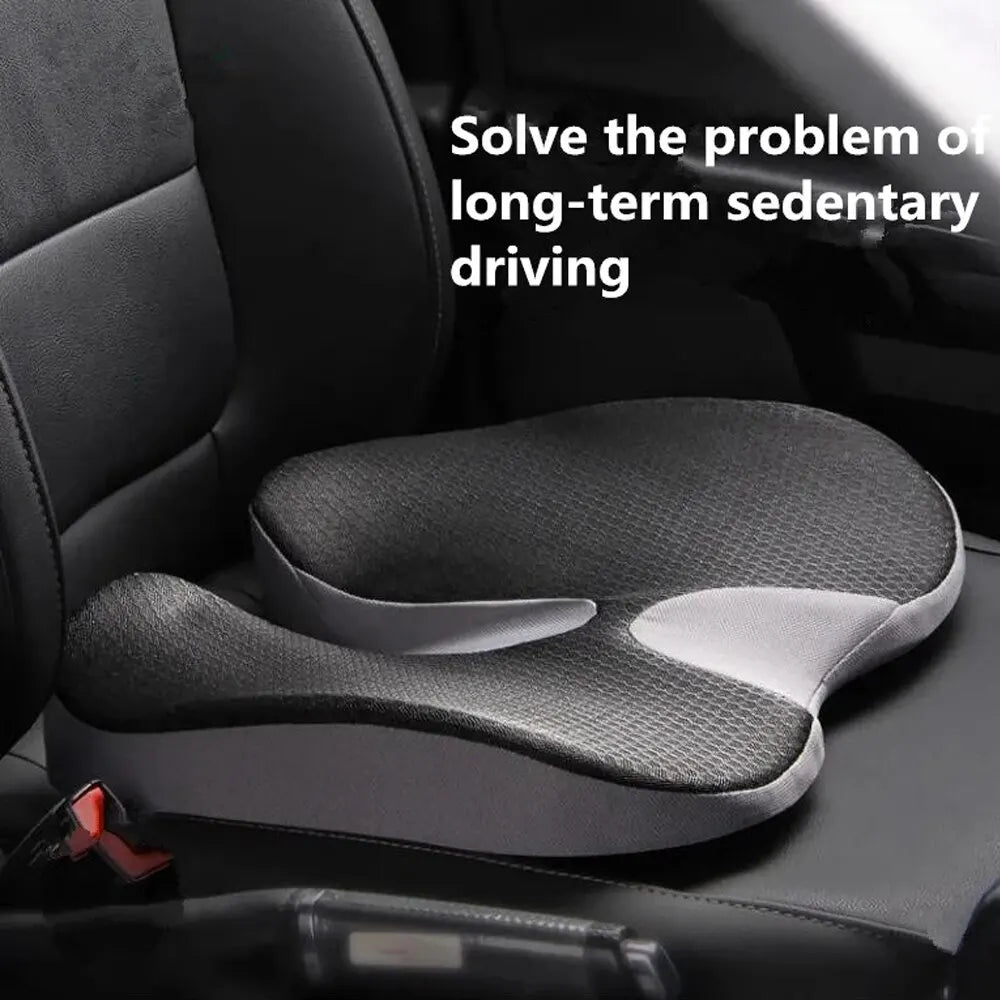 Non-Slip Orthopedic Memory Foam Cushion for Tailbone and Sciatica Pain Relief - Ideal for Chairs and Car Seats