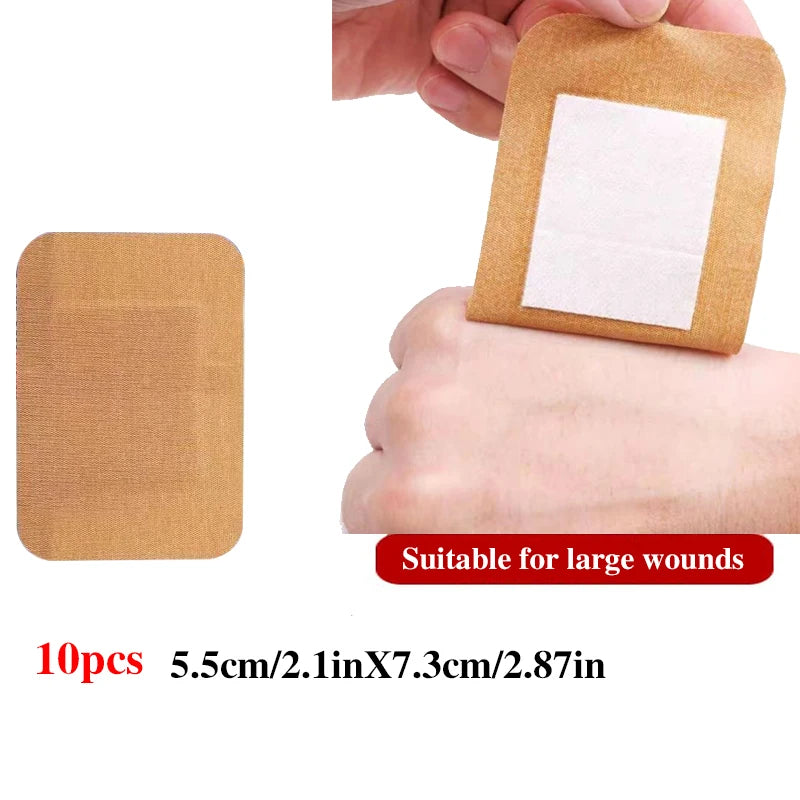 60pc Waterproof & Breathable Bandages: Assorted Shapes First Aid Wound Dressing with Medical Tape - Bandaids & Plasters Kit