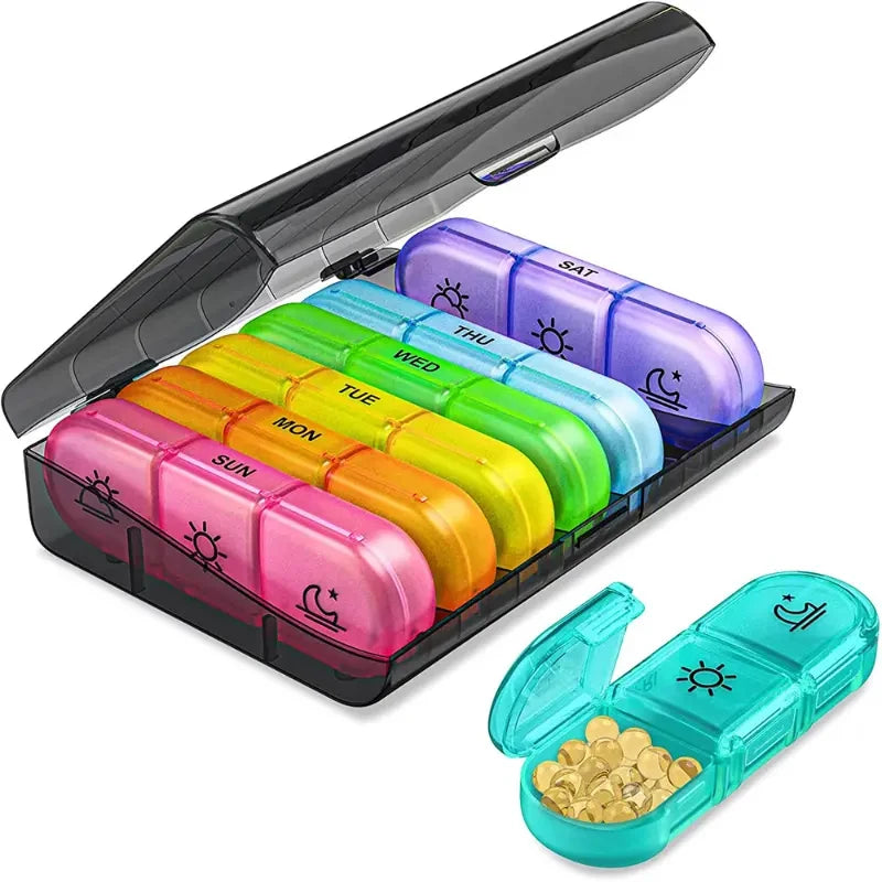 7-Day Compact Pill Organiser: Weekly Medication Storage
