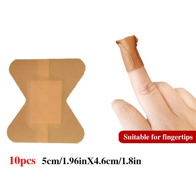 60pc Waterproof & Breathable Bandages: Assorted Shapes First Aid Wound Dressing with Medical Tape - Bandaids & Plasters Kit