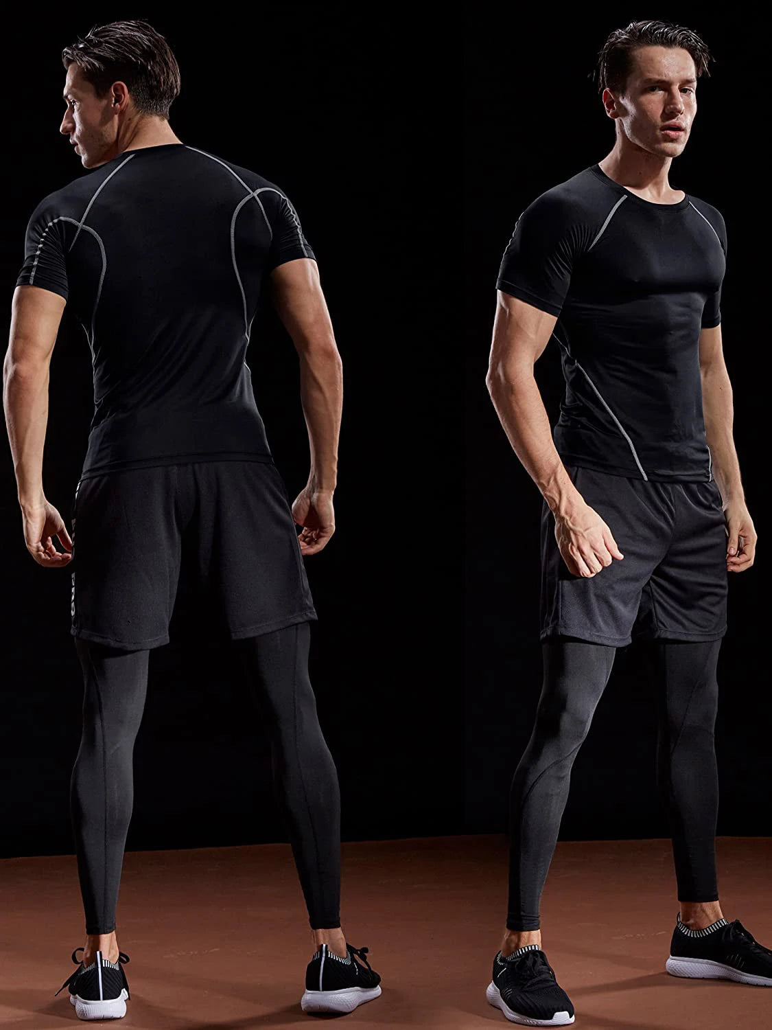 Athletic Compression Quick Dry Elastic T-Shirt Men's Sport, Running, Gym