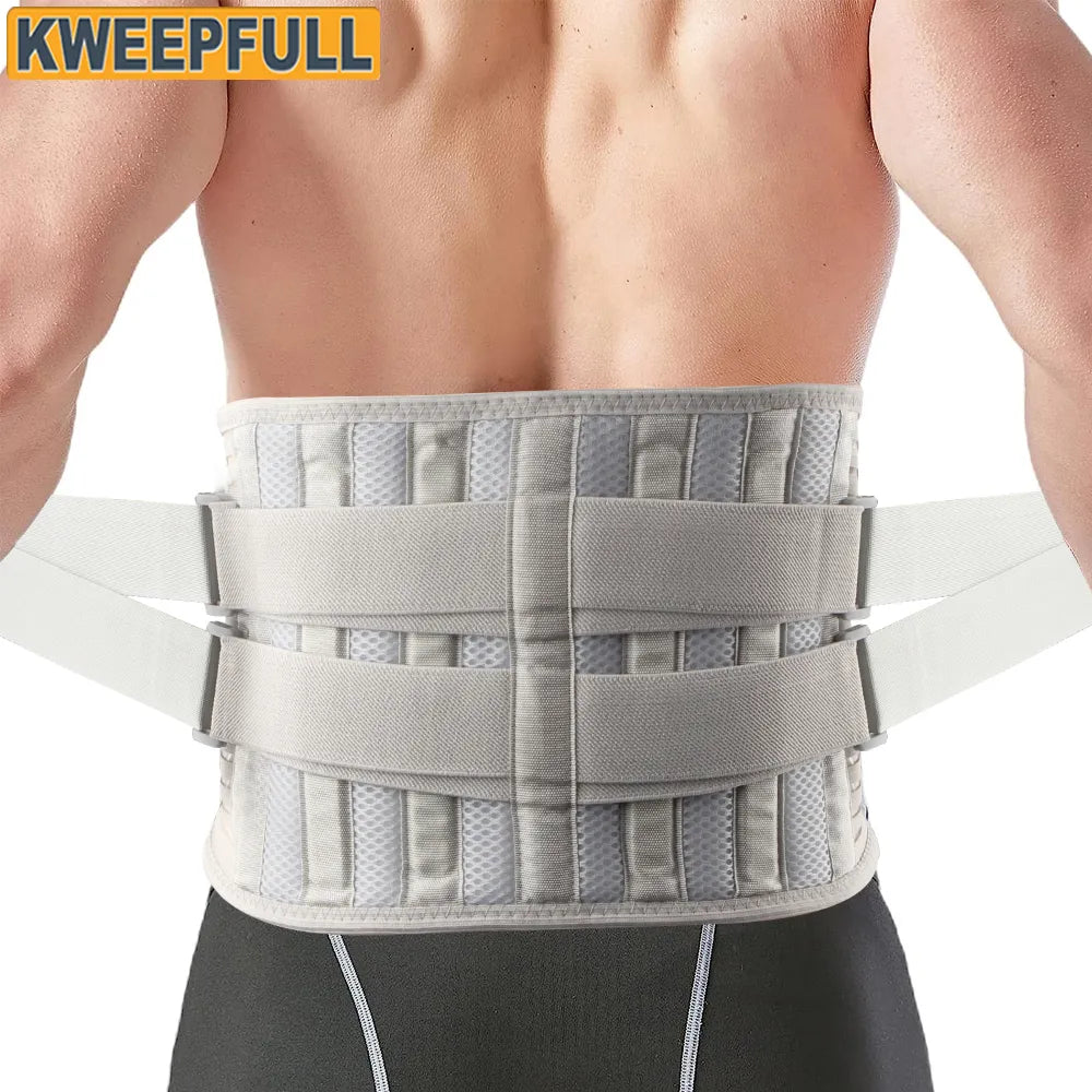 Adjustable Back Brace for Men Women Lower Back Pain Relief
