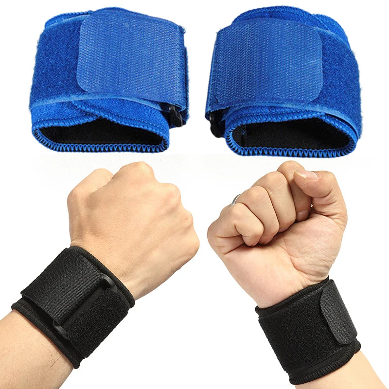 Adjustable Breathable Wrist Support Bracers: Soft Wristbands for Gym & Sports - Carpal Protection Safety Wrap Strap