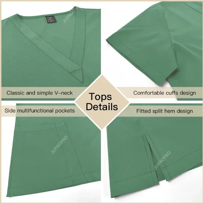 Elegant Slim-Fit Women's Medical Scrubs & Accessories