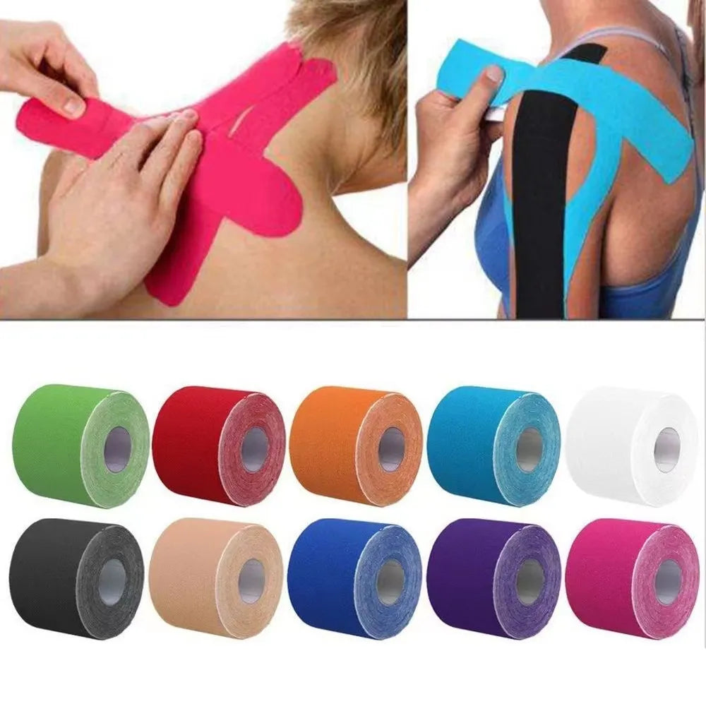 5M Waterproof Kinesiology Tape: Athletic Recovery & Muscle Pain Relief Bandage