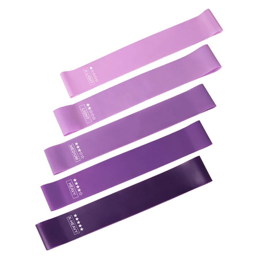 Elastic Resistance Bands for Home Workouts, Yoga, Pilates, and CrossFit - Gym Equipment