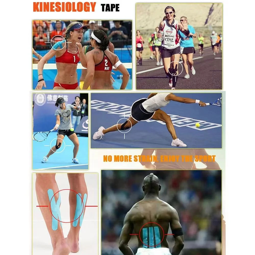 5M Waterproof Kinesiology Tape: Athletic Recovery & Muscle Pain Relief Bandage